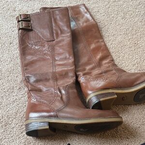 Lucky Brand Brown Leather Boots